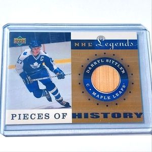 Darryl Sittler NHL Legends Pieces of History Game Used Stick Card #PH-D5 2001